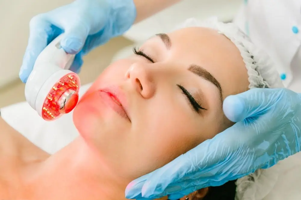 woman having non-surgical Morph8 treatment Merthyr Tydfil
