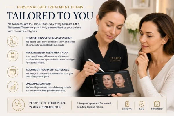 book a consultation about your ultimate lift and tighten treatment Merthyr Tydfil